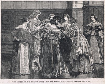 Dames de la cour française et le portrait du prince Charles 1624 - Gordon Frederick Browne